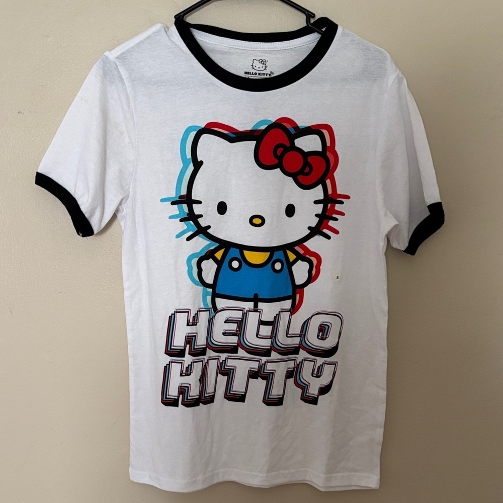 Hello Kitty Kids T-Shirt with Red and Blue Accents